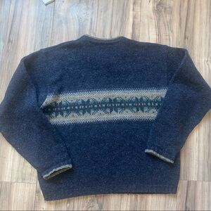 Woolrich 100% wool V-neck men’s sweatshirt VTG